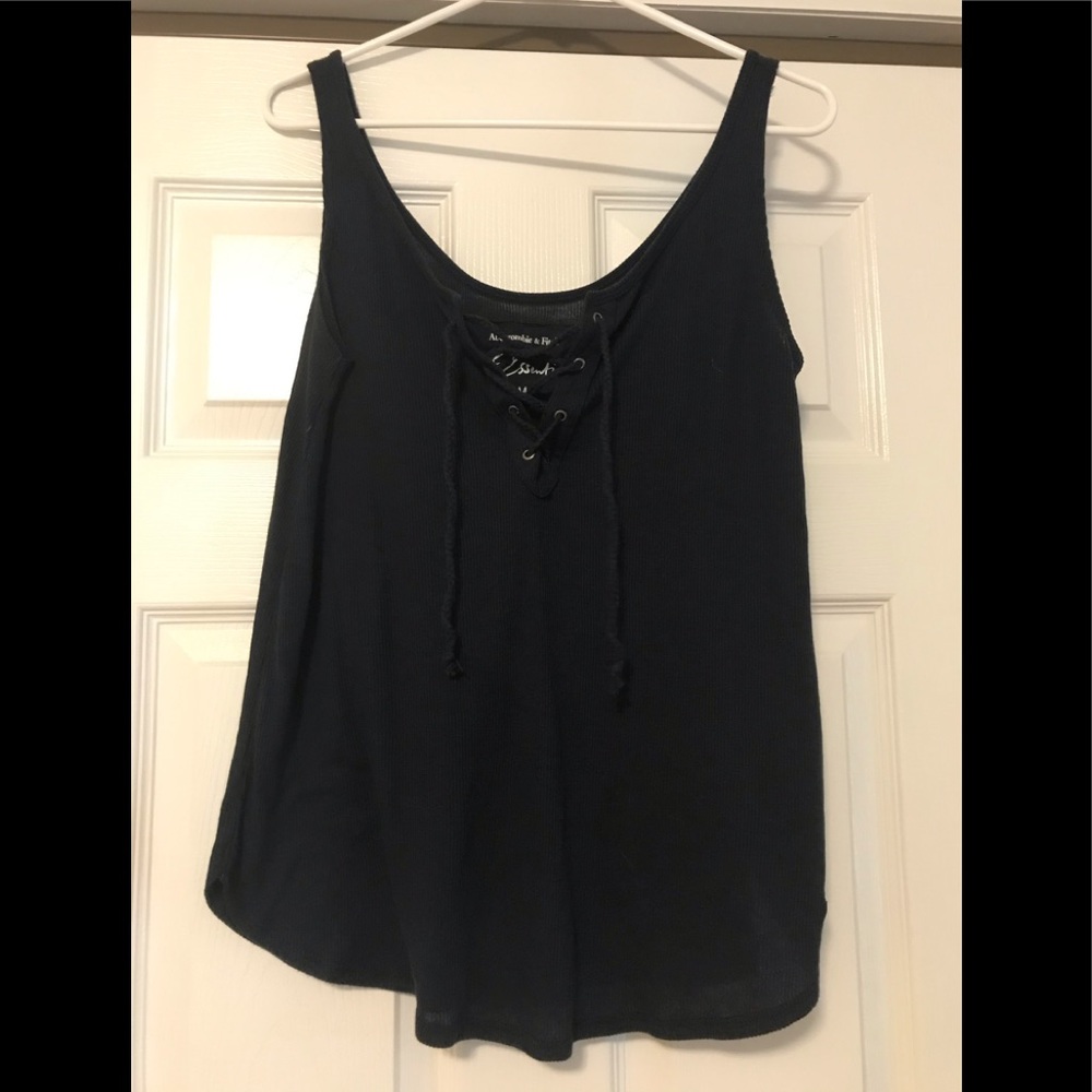 2 Abercrombie lace up tank tops